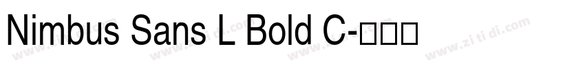 Nimbus Sans L Bold C字体转换